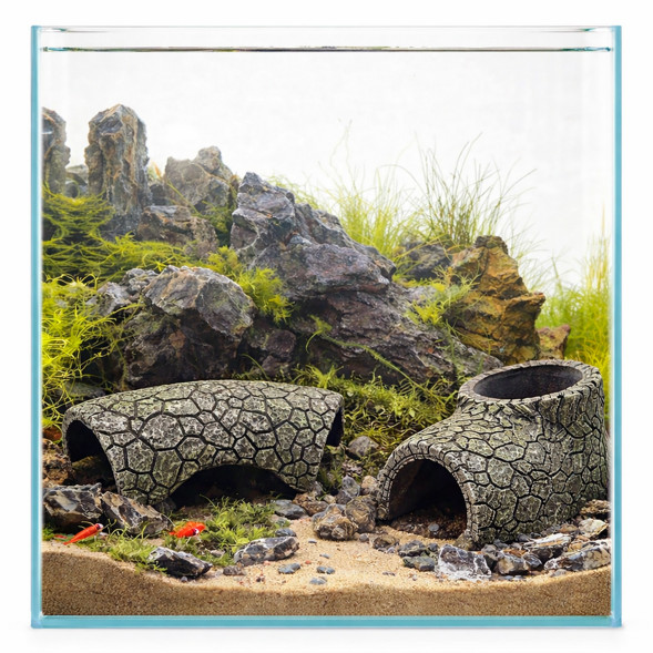 Декорація Hobby Cracked Rock Cave 1 17x8,5x5см для акваріума і тераріуму (41792)