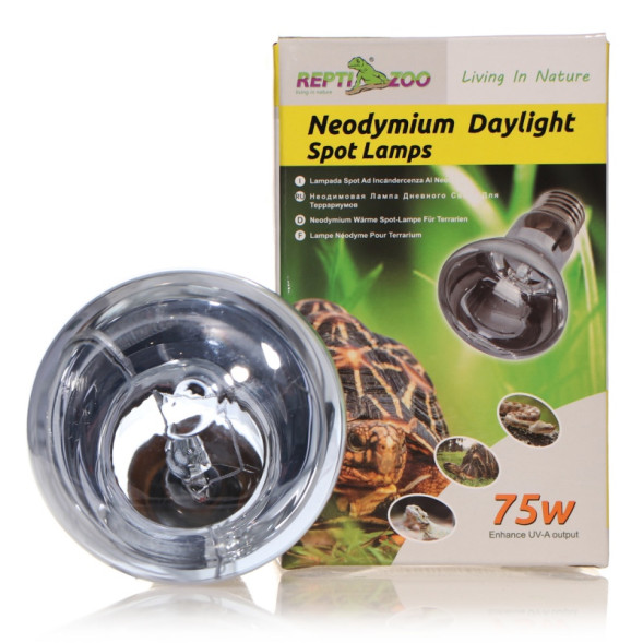 Неодимова лампа Repti-Zoo Neodymium Daylight 75W B63075 - обігрівальна UVA лампа для тераріуму