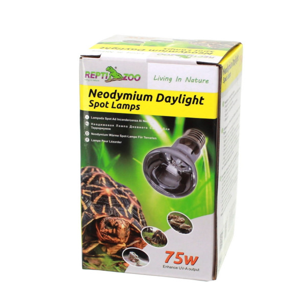 Неодимова лампа Repti-Zoo Neodymium Daylight 75W B63075 - обігрівальна UVA лампа для тераріуму