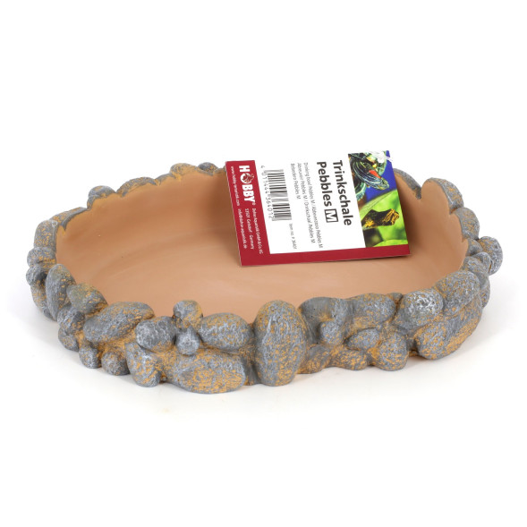 Поилка для рептилий Hobby Drinking bowl Pebbles M 21x16x3,5см (36401)