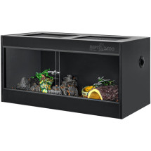 Тераріум з ПВХ Repti-Zoo Terrarium PVC 90x45x45 см (CN904545PN) з скляними дверцятами для рептилій і амфібій