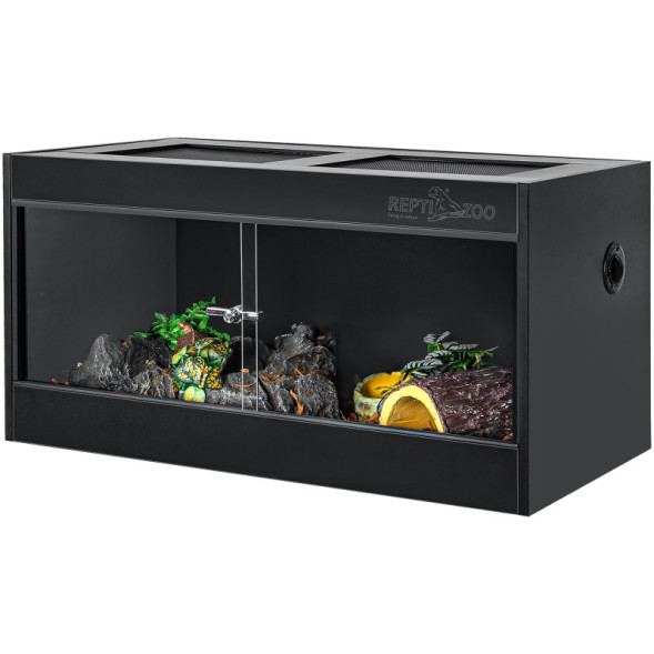 Тераріум з ПВХ Repti-Zoo Terrarium PVC 90x45x45 см (CN904545PN) з скляними дверцятами для рептилій і амфібій