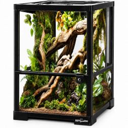 Террариум Repti-Zoo 30×30×45 см со стеклянной дверцей, замком и водостойким дном (RK0102S)