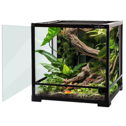 Террариум Repti-Zoo 45×45×45 см со стеклянной дверцей, замком и водостойким дном (RK0105S)