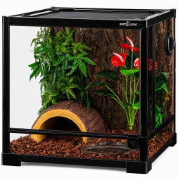 Террариум Repti-Zoo 45×45×45 см со стеклянной дверцей, замком и водостойким дном (RK0105S)