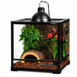 Террариум Repti-Zoo 45×45×45 см со стеклянной дверцей, замком и водостойким дном (RK0105S)