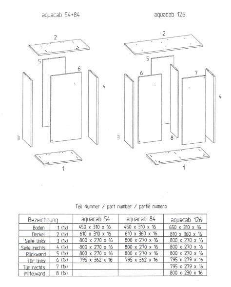 Акваріумна тумба EHEIM aquacab 126 81x36x83 чорний (0220839)
