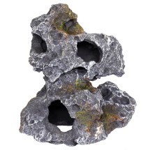 Декорация камень с отверстиями Hobby Cavity Stone dark 2 19x15x20см (40146)