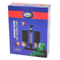 Аэрлифтный фильтр с керамикой Aqua Nova до 200л (NSF-MAXBIO-200L)