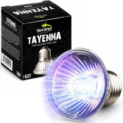 Лампа для террариума Terrario Tayenna 50W UVB 3.0 E27 для тропических рептилий и амфибий