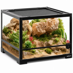 Террариум Repti-Zoo 45x45x32см со стеклянной дверцей, замком и водостойким дном (RK0116S)