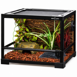 Террариум Repti-Zoo 45x45x32см со стеклянной дверцей, замком и водостойким дном (RK0116S)