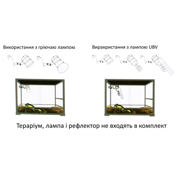 Світильник навісний Repti-Zoo CL05 150W з керамічним патроном для тераріуму