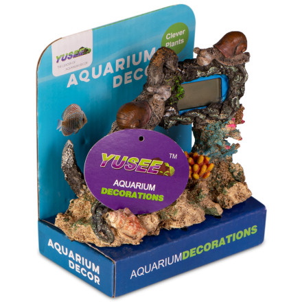 Декорація Yusee Aquarium Decor Thermometer з термометром LCD 14X6X11см (ys201030)