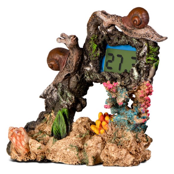 Декорація Yusee Aquarium Decor Thermometer з термометром LCD 14X6X11см (ys201030)