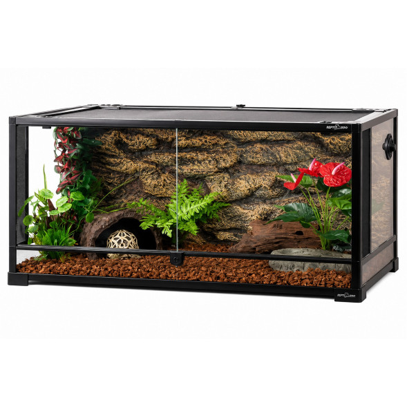 Тераріум Repti-Zoo 90x45x45см зі скляними дверцятами, замком та водостійким дном (RK0119)