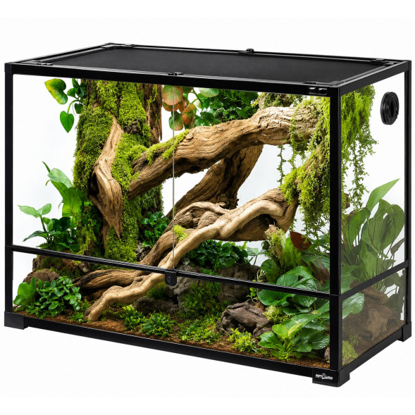Тераріум Repti-Zoo 90x45x60см зі скляними дверцятами, замком та водостійким дном (RK0120)