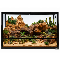 Тераріум Repti-Zoo 90x45x60см зі скляними дверцятами, замком та водостійким дном (RK0120)