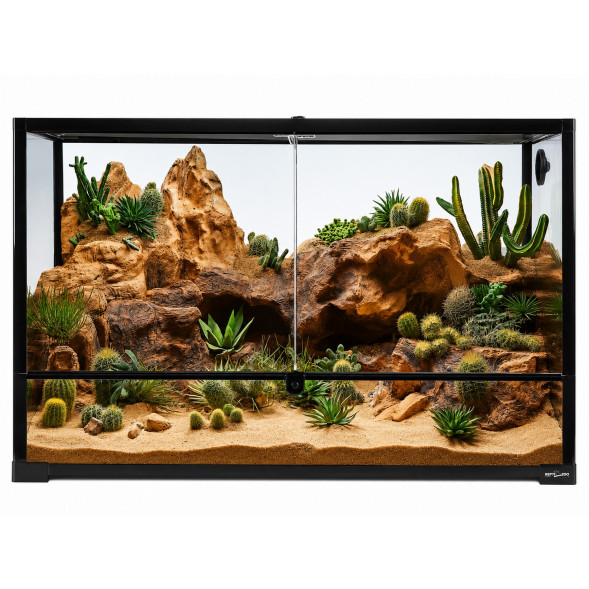 Тераріум Repti-Zoo 90x45x60см зі скляними дверцятами, замком та водостійким дном (RK0120)
