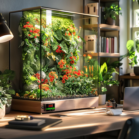 Нагрівальний мат з термостатом Terrario Amantea 2.0 5W 14x15см