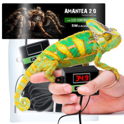 Нагревательный мат с термостатом Terrario Amantea 2.0 5W 14x15см