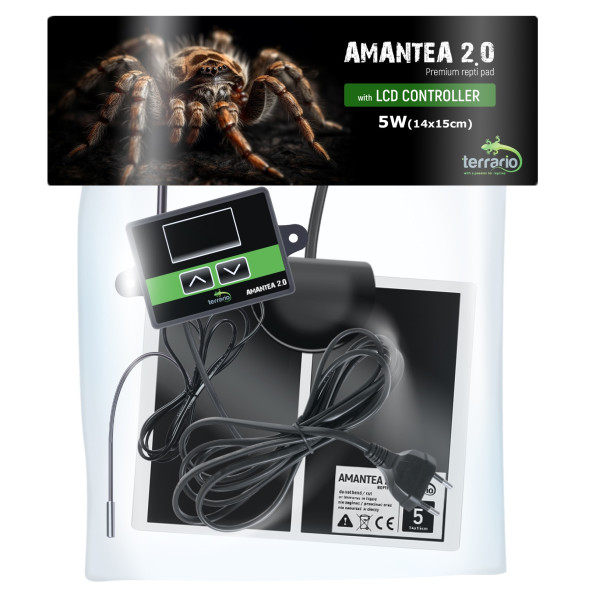 Нагрівальний мат з термостатом Terrario Amantea 2.0 5W 14x15см