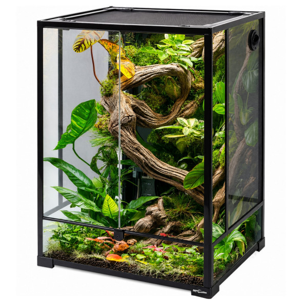 Террариум Repti-Zoo 60x45x90см со стеклянными дверцами, замком и водостойким дном (RK0124N)