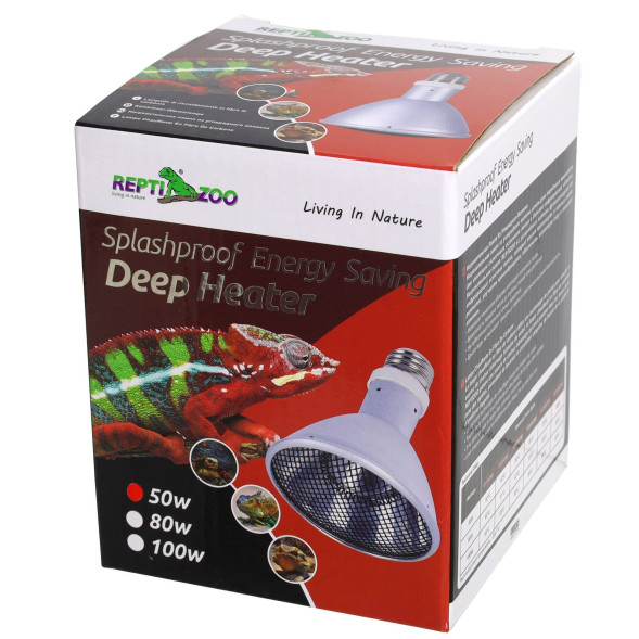 Випромінювач тепла Repti-Zoo Deep Heater 50W інфрачервоний обігрівач для тераріуму (PAR95050) 