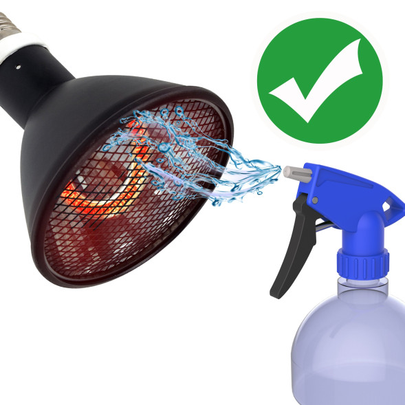 Випромінювач тепла Repti-Zoo Deep Heater 50W інфрачервоний обігрівач для тераріуму (PAR95050) 