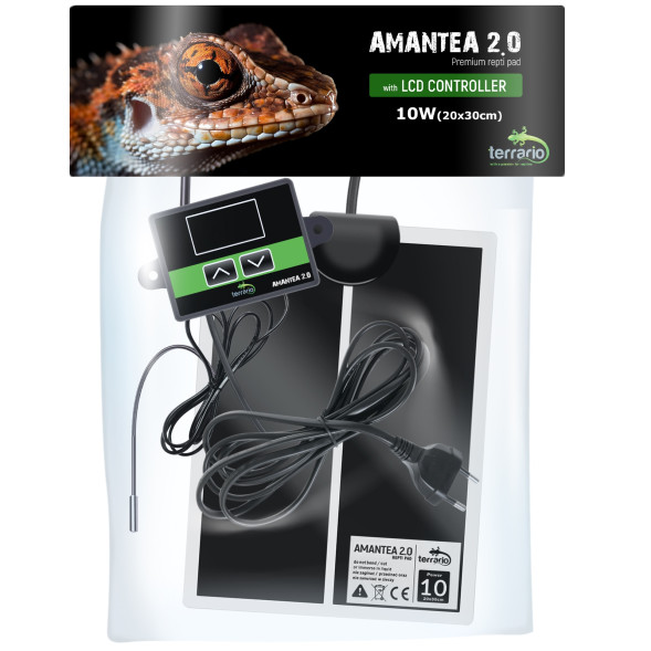 Нагрівальний мат з термостатом Terrario Amantea 2.0 10W 30x20см