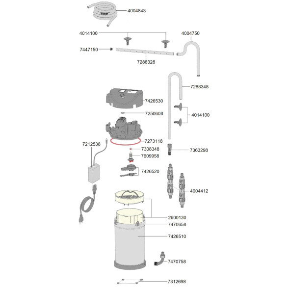 Зовнішній фільтр Eheim classicVARIO+e 250 Wi-Fi (2214020)