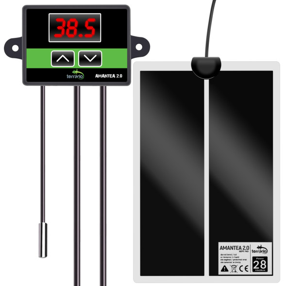 Нагрівальний мат з термостатом Terrario Amantea 2.0 28W 53x28см