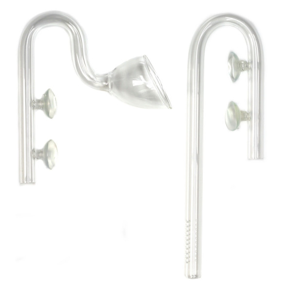 Стеклянная входная и выходная трубка для шланга 16/21 Aqua Nova (NCO2-GLASSSET-16/21MM)