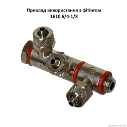 Фитинг, трехуровневый болт Camozzi 1631 03-1/8 (1631 03-1/8)