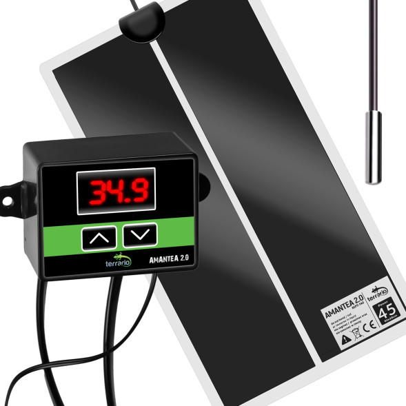 Нагревательный мат с термостатом Terrario Amantea 2.0 45W 80x28см