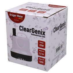 Помпа підйомна з низьким зануренням Kruger Meier ClearGenix 1200 л/г для фонтанів, акваріумів, ємностей