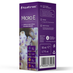 Мікроелементи для коралів Aquaforest Micro E 50 мл - добавка важких металів для морського акваріума