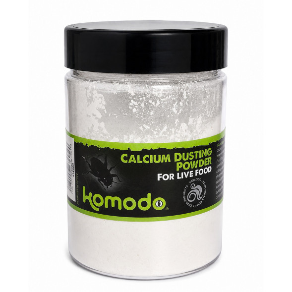 Кальцій Komodo Calcium Dusting Powder 200г. для рептилій та амфібій, порошок для живого корму (U45410)