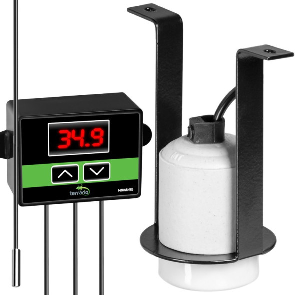 Світильник керамічний патрон з термостатом Terrario Muaritan Temperature Control 200W