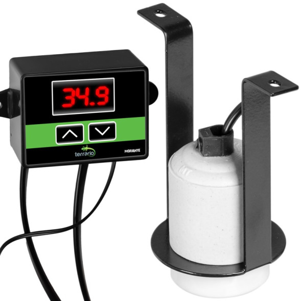 Світильник керамічний патрон з термостатом Terrario Muaritan Temperature Control 200W