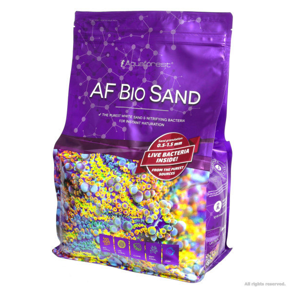 Живий пісок для морського акваріуму Aquaforest AF Bio Sand 7,5кг  0.5-1.5мм (738859)