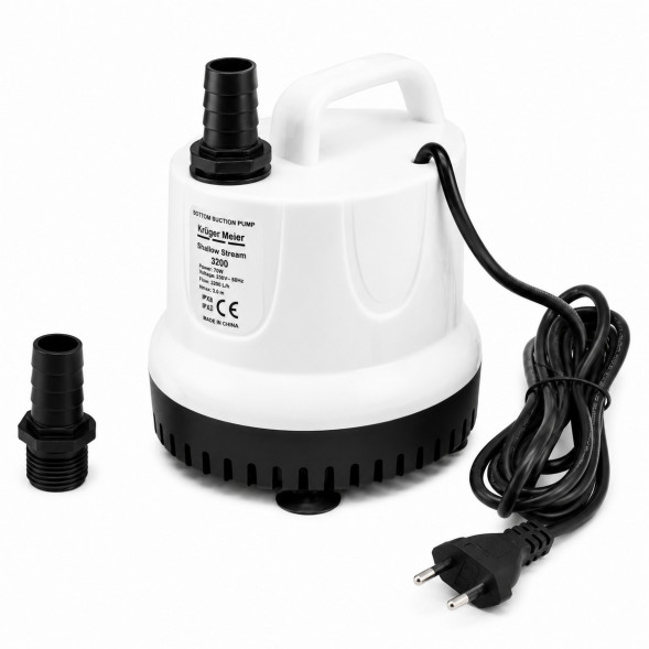Помпа підйомна з низьким зануренням Kruger Meier ClearGenix 3200 л/г для фонтанів, акваріумів, ємностей