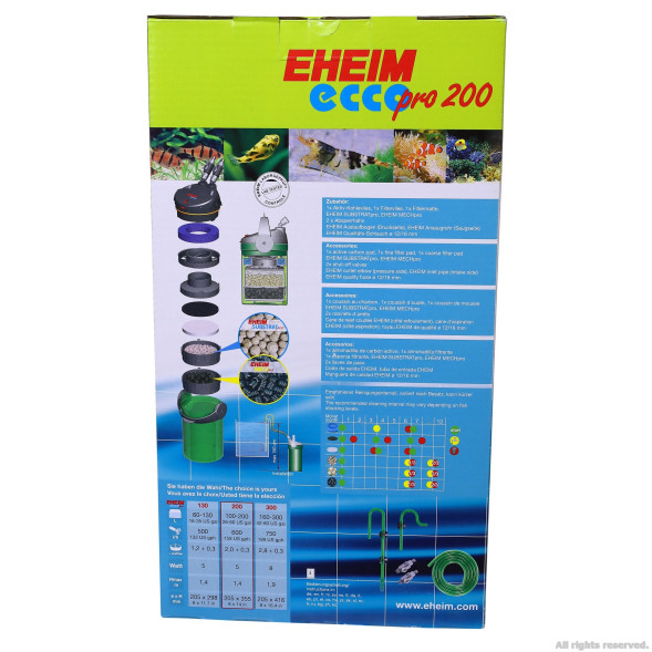 Зовнішній фільтр Eheim ecco pro 200 (2034020)