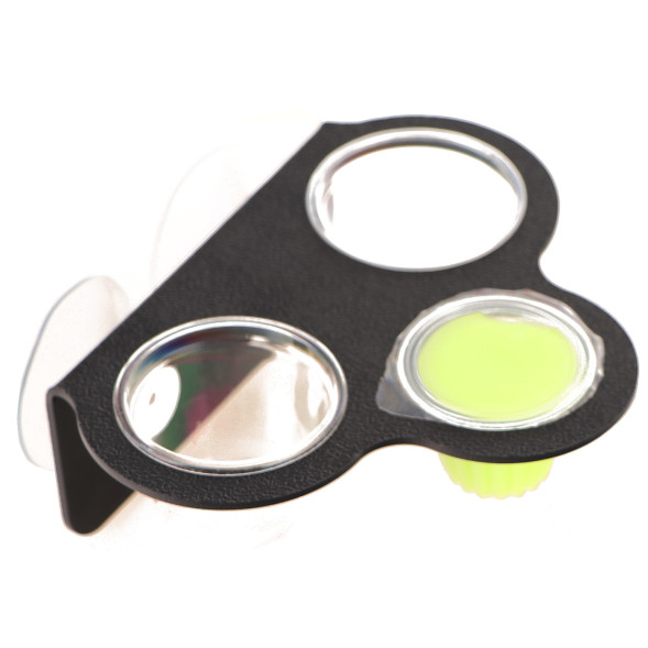 Тройная подвесная миска Terrario Gecko Bar Trio Black