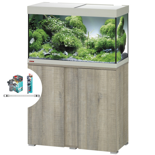 Аквариумный комплект Eheim vivaline LED 126 1x10.6W (LED) серый дуб с тумбой (0613001)