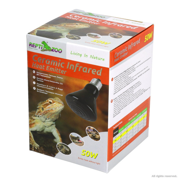 Керамічний випромінювач тепла Repti-Zoo Ceramic Heat 50W (DL275050B)