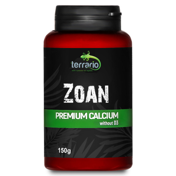 Кальцій без вітаміну D3 для рептилій Terrario Zoan Calcium without D3 150г.