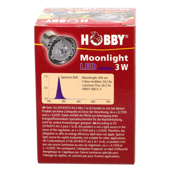 Нічна лампа LED для тераріумів Hobby Moonlight LED 3 W (37595)
