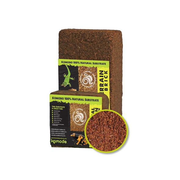 Підкладка з кокосового волокна Komodo Tropical Terrain Brick 8л (46001) для тераріуму