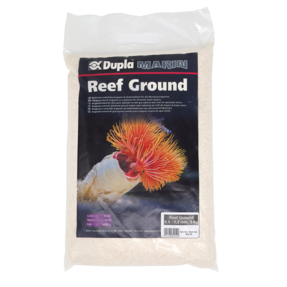 Природный арагонит, субстрат для всех морских аквариумов Dupla Reef Ground Ø 0,5 - 1,2мм, 5кг (81210)